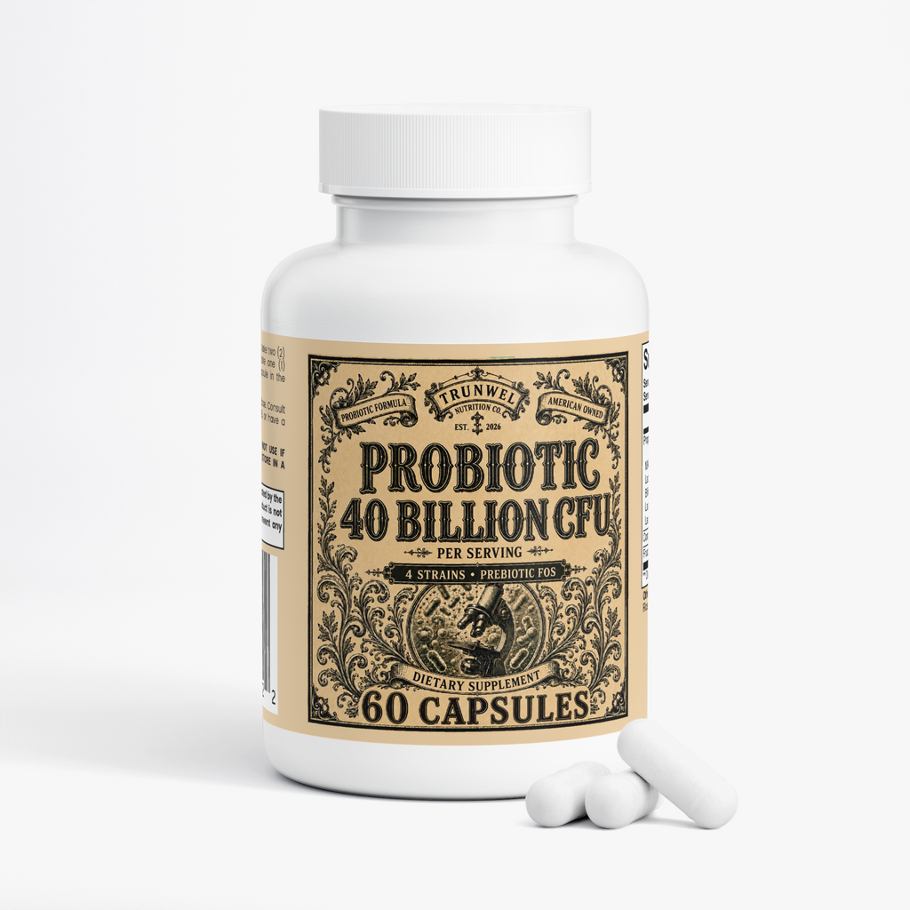 Probiotic 40 Billion CFU with Prebiotics – 60 Capsules