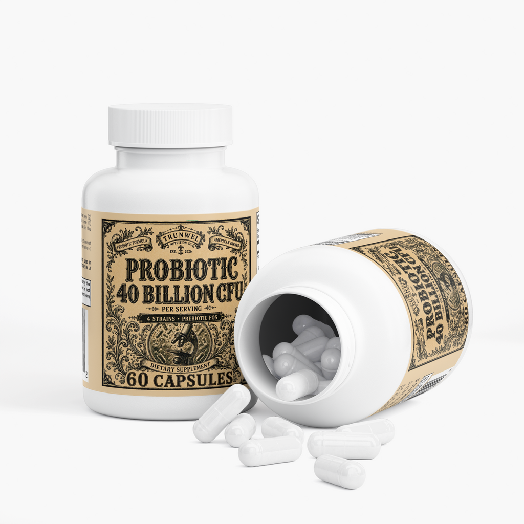 Probiotic 40 Billion CFU with Prebiotics – 60 Capsules