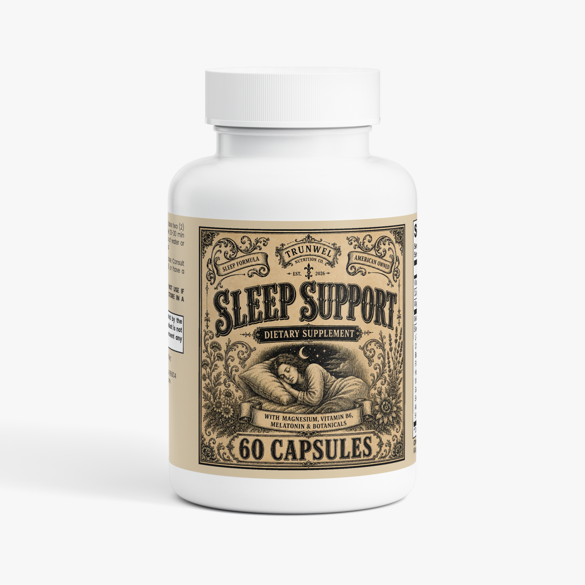 Sleep Support – Magnesium, Melatonin & Botanicals Sleep Aid – 60 Capsules