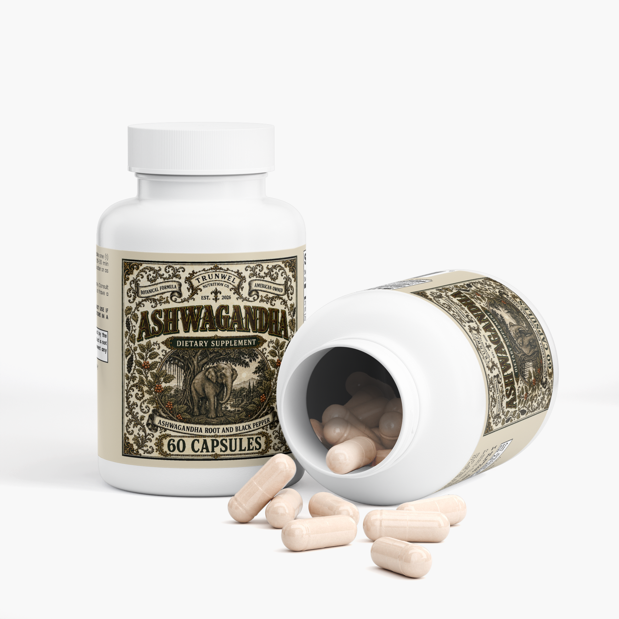 Ashwagandha with Black Pepper – 60 Capsules