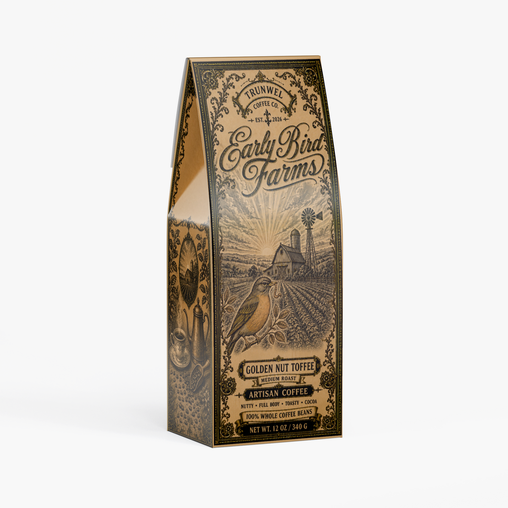Early Bird Farms - Golden Nut Toffee Artisan Coffee (Medium Roast)