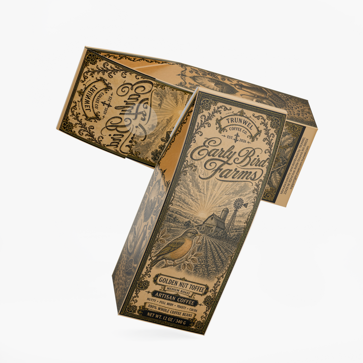 Early Bird Farms - Golden Nut Toffee Artisan Coffee (Medium Roast)