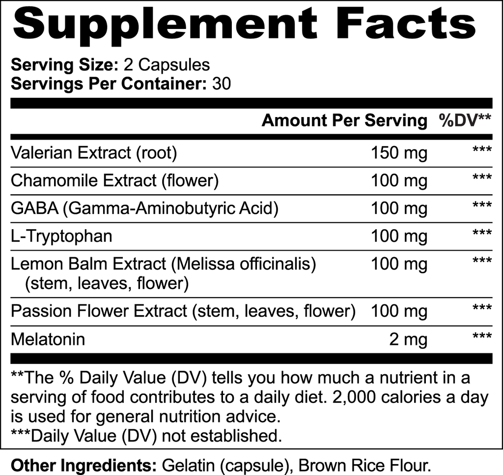 Nighttime Botanical Formula – 60 Capsules | TRUNWEL