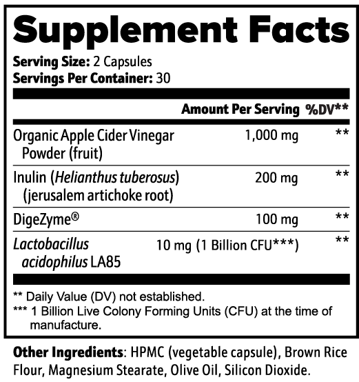 Gut Health – Prebiotic, Probiotic & Digestive Enzymes – 60 Capsules