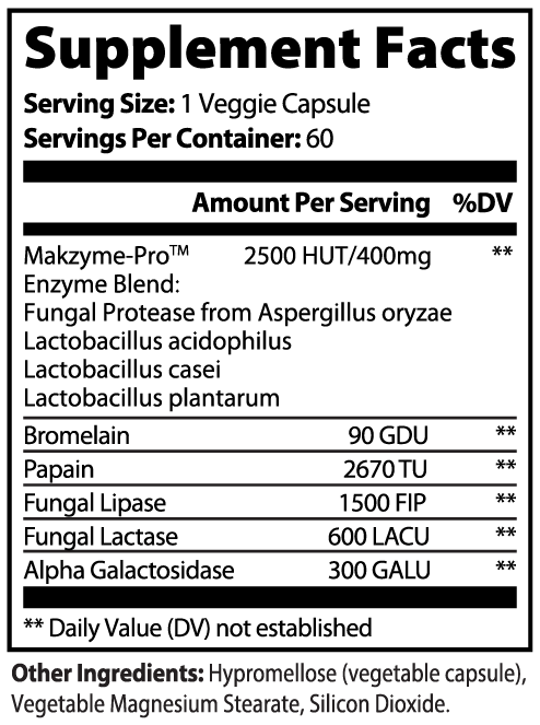 Digestive Enzyme Pro Blend with Probiotics – 60 Capsules