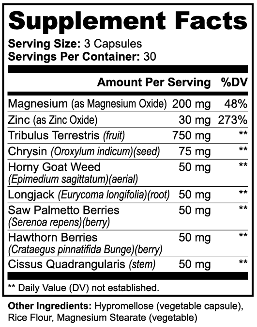 Alpha Energy Men’s Vitality Capsules – 90 Count