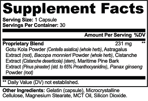 Gotu Kola & Bacopa Clarity Complex – 30 Capsules