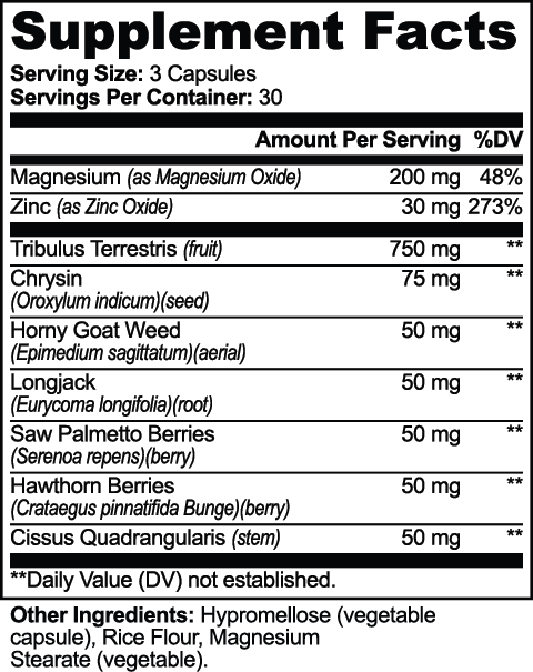 Alpha Energy Men’s Vitality Capsules – 90 Count