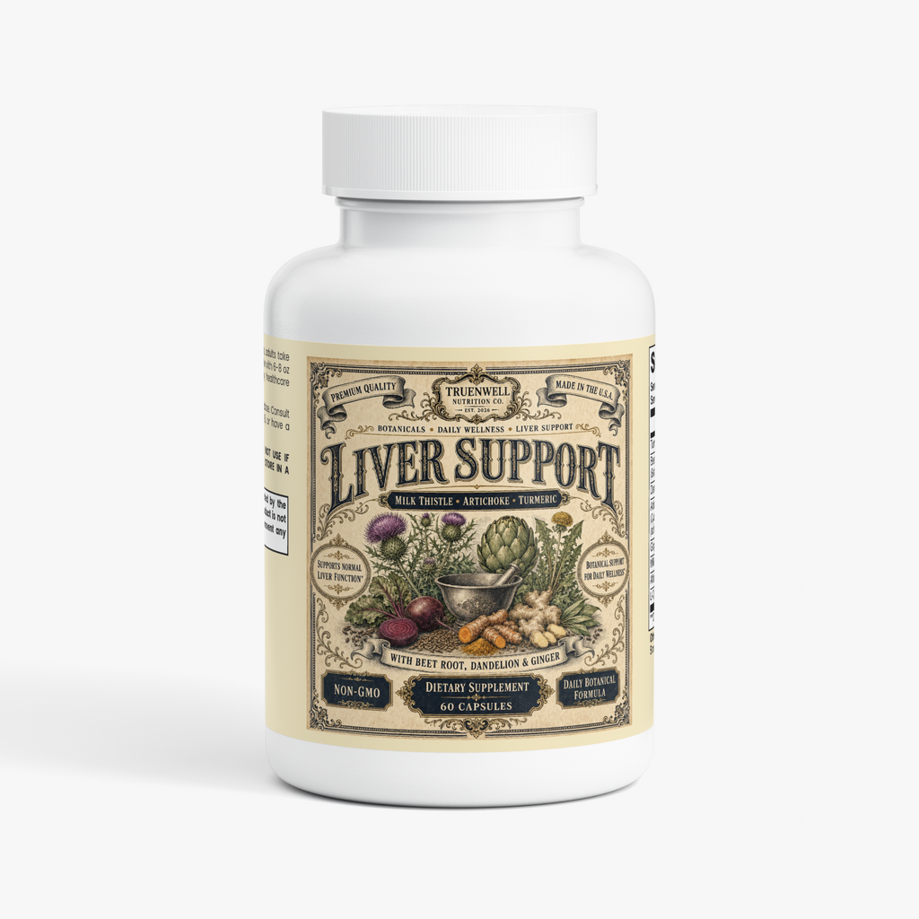 TRUENWELL Liver Support supplement with milk thistle, artichoke and turmeric
