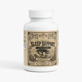 TRUENWELL Sleep Support supplement bottle featuring vintage apothecary label.
