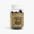 TRUENWELL Mushroom Extract Complex raspberry gummies with ten mushroom fruiting body extracts, 60 gummies
